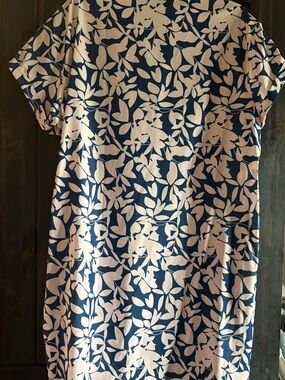 Hotouch Women's Blue and Cream Maxi Dress - Floral Print